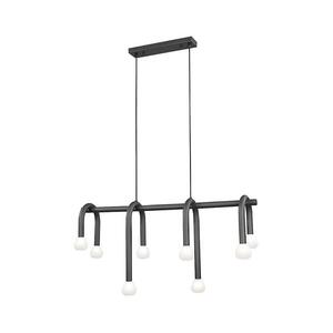 Viokef Lighting Kábelcsillár DELORI 8xG9/28W/230V fekete 4324700 kép