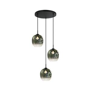 Viokef Lighting Zsinóros csillár MIRROR 3xE27/14W/230V füstzöld 4345600 kép