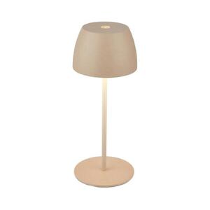 Briloner - MINI LED kültéri asztali lámpa, dimmelhető, újratölthető, érintős, LED/2, 5W/5V IP44 1800 mAh bézs 4002707459323 kép