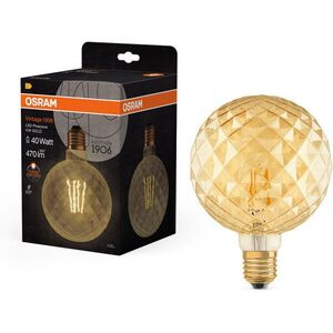 OSRAM LED izzó, atipikus, E27, 4, 5 W, VINTAGE 1906, meleg fehér kép