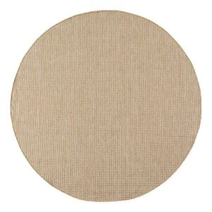 Bézs kerek kültéri-beltéri szőnyeg ø 80 cm Mira 1450 – Ayyildiz Carpets kép