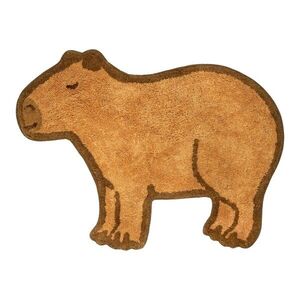 Barna pamut gyerek szőnyeg 52x68 cm Capybara – Sass & Belle kép