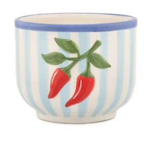 Kerámia kézzel festett kaspó ø 12 cm Chilli – Sass & Belle kép