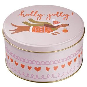 COOKIE JAR fém tárolódoboz, tacskó Ø13, 5 cm kép