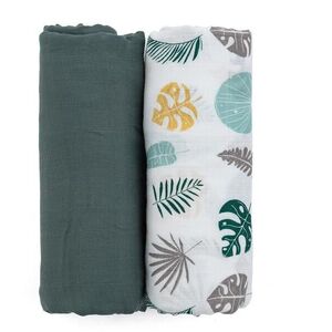 PETITE&MARS Misty Green Leaves 2in1 120 × 120 cm, 2 db kép