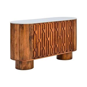 Natúr színű mangófa komód 140x75x45 cm Torcino – Premier Housewares kép