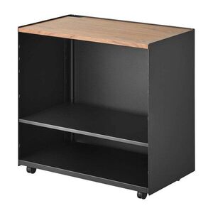 Fekete fém gurulós polcos állvány 60x59x35 cm Tower – YAMAZAKI kép