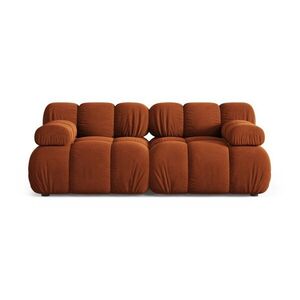 Terrakotta színű bársony moduláris kanapé 188 cm Bellis – Micadoni kép