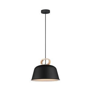 Viokef Lighting CLIP kábeles függeszték, 1x E27/40W/230V, fekete/barna 4266801 kép