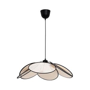 Viokef Lighting Zsinóros csillár MARGARET 1xE27/40W/230V fekete/bézs 4278800 kép