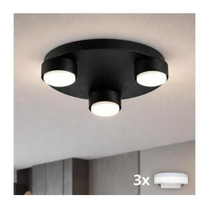 Brilagi - LED RGB dimmelhető mennyezeti lámpa MONO 3xGX53/14W/230V Wi-Fi Tuya átmérő 30 cm fekete BG4574+3xIM1490 kép