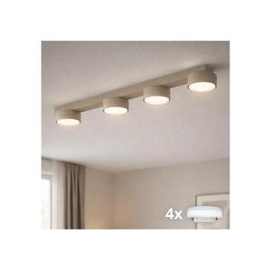 Brilagi - LED RGB dimmelhető beépíthető spotlámpa MONO 4xGX53/14W/230V Wi-Fi Tuya bézs BG4581+4xIM1490 kép
