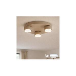 Brilagi-LED RGB, dimmelhető mennyezeti lámpa MONO, 3×GX53/14W, 230V, Wi‑Fi Tuya, átm. 30 cm, bézs BG4582+3xIM1490 kép