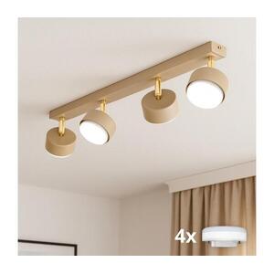 Brilagi - LED RGB dimmelhető spotlámpa MONO 4xGX53/14W/230V Wi-Fi Tuya bézs BG4584+4xIM1490 kép