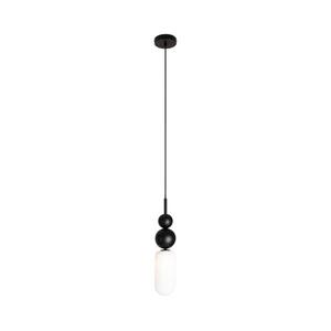MAXLIGHT P0641 - NOVA zsinóros függeszték 1xG9/12W/230V átm. 12 cm fekete P0641 kép