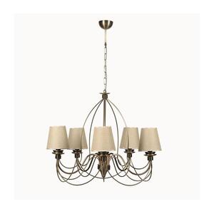 Láncos csillár CLASSIC 5xE14/40W/230V bronz/bézs 846STL1469 kép