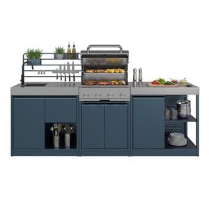 Klarstein WaldChef kültéri konyhaszett | 4 égő | 30 mbar | 12800 W | időjárásálló | rozsdamentes acél kép