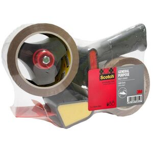 3M Scotch® Csomagolószalag adagoló + 2 tekercs Scotch® univerzális szalag, 50 mm × 66 m kép
