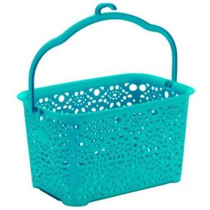 Mega Plast MONAKO csipesztartó kosár, 13×23, 5×15, 5 cm, türkiz kép