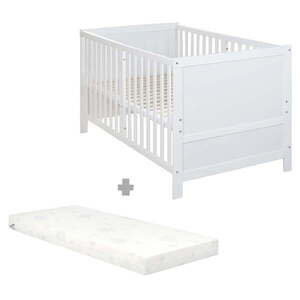 Fehér babaágy állítható magassággal 70x140 cm Easy Sleep – Roba kép
