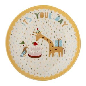 Sárga-krémszínű kőedény gyerek tányér ø 16 cm Celebrate – Bloomingville Mini kép