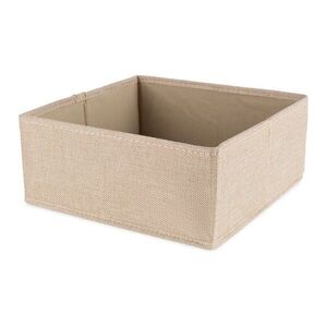 Bézs textil tárolódoboz 28x12x12 cm Sandy – Compactor kép