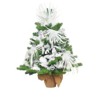 LAALU LED fényekkel díszített karácsonyfa - A pillangó fénye, 25 dísz, 60 cm kép