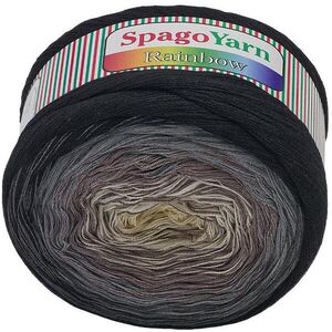 SpagoYarn Rainbow 250 g - 2 bézs-fekete kép