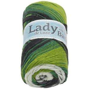 Lady de Luxe Batik 100 g - 603 fehér, zöld kép