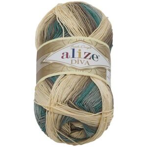 DIVA batik 100 g - 3307 fehér, bézs, kék kép