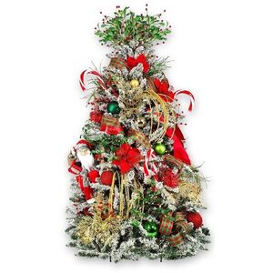 LAALU feldíszített karácsonyfa - Santa Claus, 124 dísz, 240 cm kép