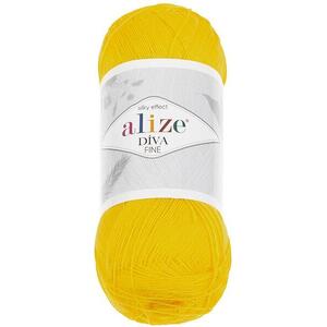 Vlnika Diva Fine 100 g - 110 sárga kép