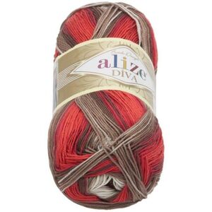 DIVA batik 100 g - 4574 fehér, bézs, bordó kép