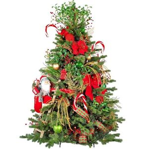 LAALU feldíszített karácsonyfa - Santa Claus II, 87 dísz, 210 cm kép