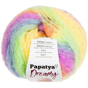 Bellatex fonal Papatya Dreamy 100 g - 05 sárga, narancssárga, lila, kék, kép