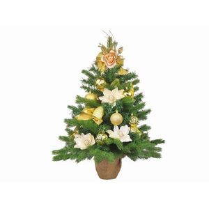 LAALU karácsonyfa LED fényekkel díszítve - Lágy rózsa, 19 dísz, 60 cm kép