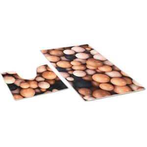 Bellatex 3D készlet - 60 × 100, 60 × 50 cm WC - fagolyókkal kép