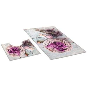 Bellatex 3D készlet - 60 × 100, 60 × 50 cm WC - levendula kép