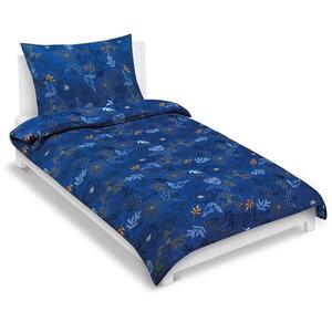 Bellatex 80/518 Ágyneműhuzat, krepp, rét, sötétkék, 140×220 + 70×90 cm kép