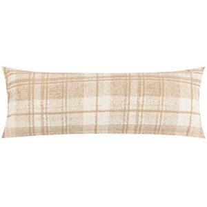 BELLATEX párnahuzat - ölelőpárna, KREPP 50 × 145 cm, négyzetek, bézs kép