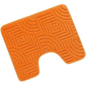 Bellatex 810/011 Bany Uni WC szőnyeg, 60×50 cm, labirintus, narancsszín kép