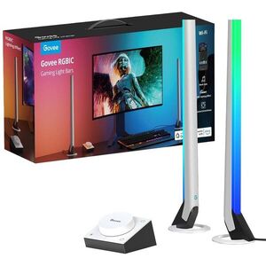 Govee Smart Gaming WiFi LED panelek + Smart Dual vezérlő, fehér kép