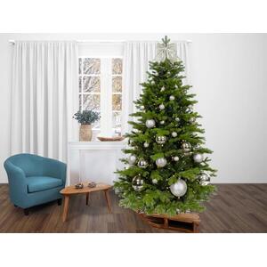 LAALU feldíszített karácsonyfa - Ezüstkarácsony II, 85 dísz, 240 cm kép