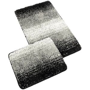 Bellatex Fürdőszoba szett, Bany Silver 60 × 100 cm + 60 × 50 cm 425/001 fekete kép