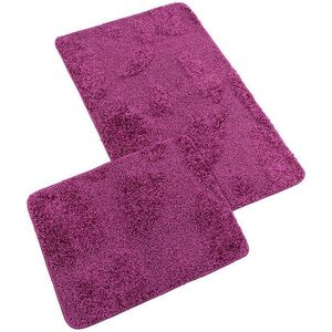 Bellatex Fürdőszoba szett, Bany Silver 60 × 100 cm + 60 × 50 cm 425/003 fukszia kép