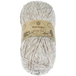 BELLATEX Melange Wool 100 g - 9002 bézs melírozott kép