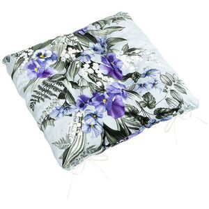 BELLATEX ülőpárna Gita 41/713 steppelt, 40 × 40 cm, árvácskák kép