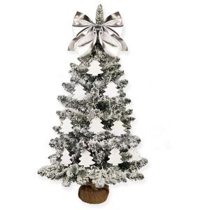 LAALU LED fényekkel díszített karácsonyfa - Havas erdő, 23 dísz, 60 cm kép