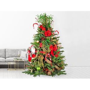 LAALU karácsonyfa feldíszítve - Santa Claus II, 124 dísz, 270 cm kép
