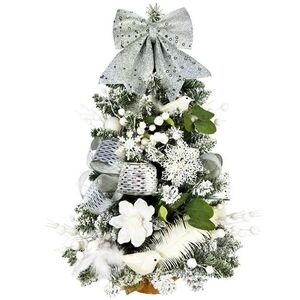 LAALU LED fényekkel díszített karácsonyfa - Fehér dallamok, 29 dísz, 60 cm kép